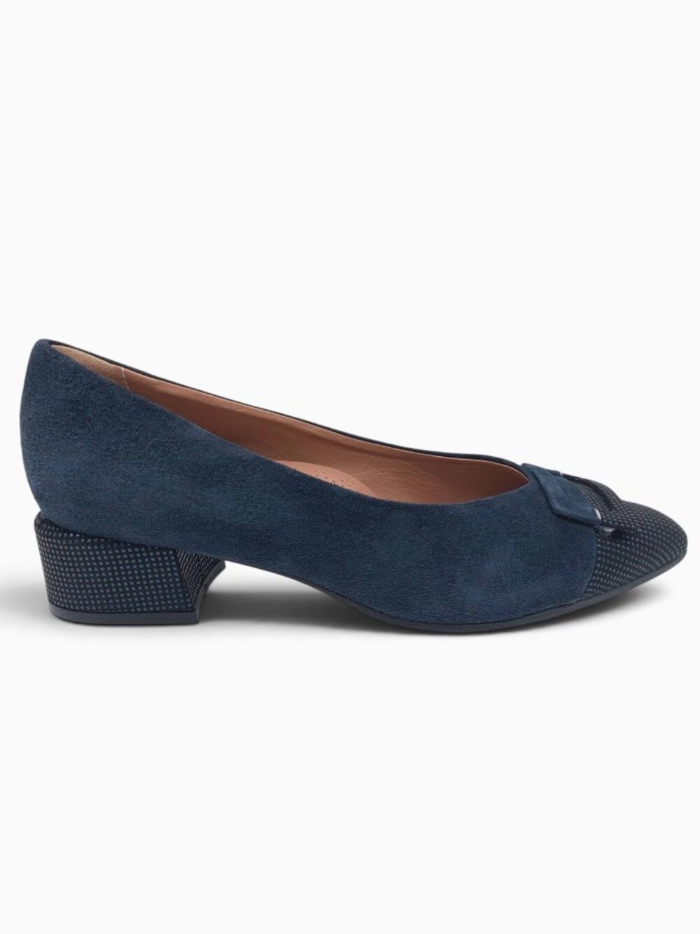Fratelli Rossetti Navy Suede Leather Low Heel Pumps Shoes 7M Made in Italy